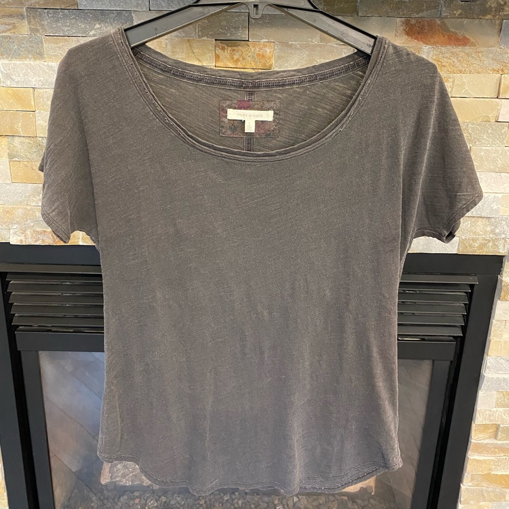 Anthropologie Pure + Good Scoop Neck Tee - NWOT